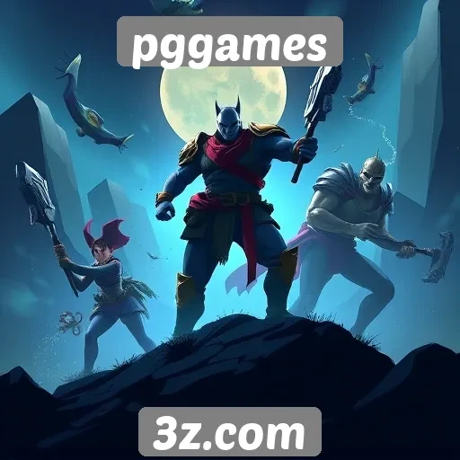 Variedade de jogos disponíveis na plataforma pggames